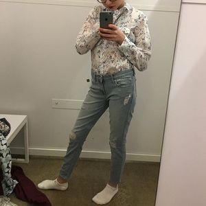 Low Rise Boyfriend Jeans